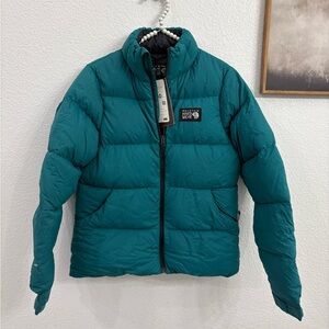 NEW Mountain Hardwear XS Nevadan Teal Insulated Down Jacket